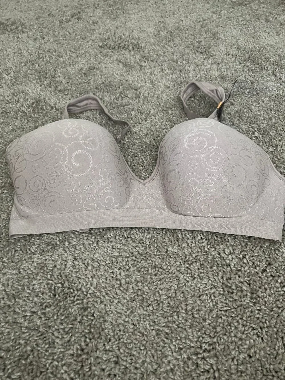 NWT Bali womens Comfort Revolution Wireless Bra Warm Steel Swirl 36DD - Picture 2 of 6